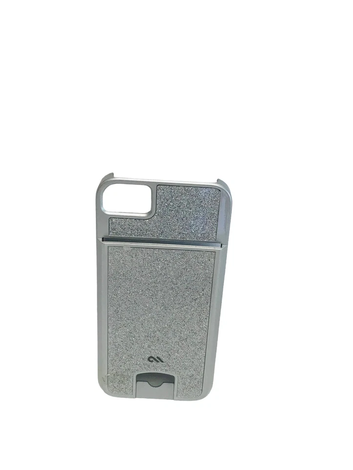 Por Tech Bling It On Plateado Brillo Glamour Moda Estuche iPhone 5/5S/SE Portatarjetas Foto 4 de 4