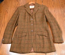 ECRA coat jacket hacking cubbing tweed foxhunt ~USA 6