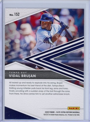 2020 Panini Elite Extra Edition #152 Vidal Brujan Pink - Picture 2 of 2