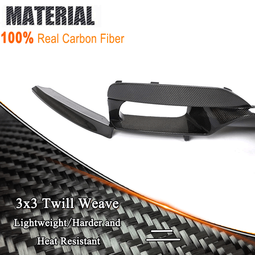 For BMW F06 F12 F13 M6 13-19 Real Carbon Fiber Rear Bumper Diffuser Lip Spoiler - Picture 10 of 16