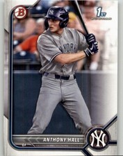2022 Bowman Draft Anthony Hall #BD-97 New York Yankees