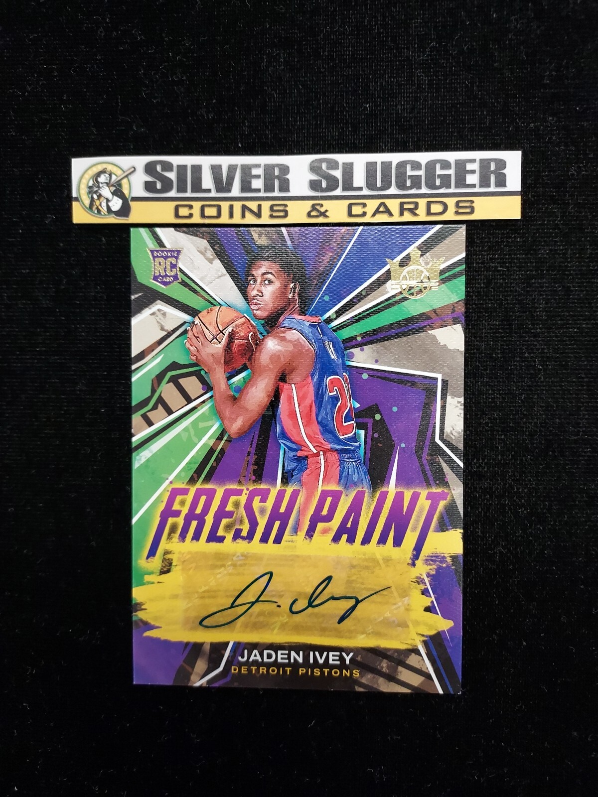 2022-23 Jaden Ivey Panini Court Kings Fresh Paint Auto /199 #FP-JID RC Pistons