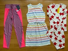 LOT OF 4 GIRLS GAP GAPfit Pajama Set Leggings Sun Dress XL 12 MSRP 85