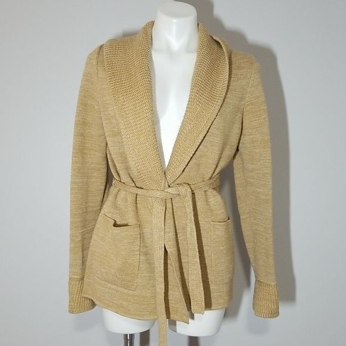 Vintage LeRoy Knitwear Camel Belted 