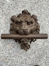 Bronze Türgriff Löwe Beschlag Zierelement Ornament Frankreich Antik 19. Jhd.