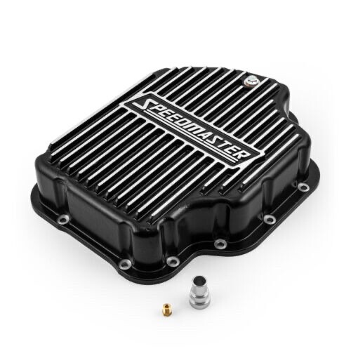 Chevy TH400 Black Aluminum Finned High Volume Transmission Oil Pan - Bild 2 von 4