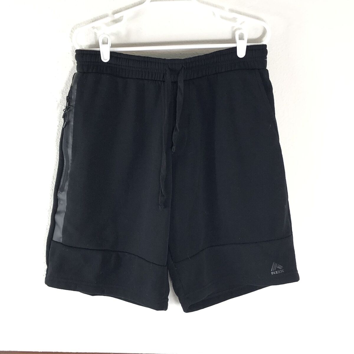 Rbx Mens Swearshorts Size Performance Black Zipper Pocket Rbx Mens Swearshorts Size Performance Black Zipper Pocket