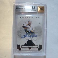 2017-18 UD Artifacts James Neal Black Autograph #/5 Rare BGS 8.5 Auto 10 BuY NoW
