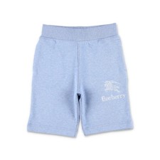 Burberry Kids Logo Printed Cotton Shorts