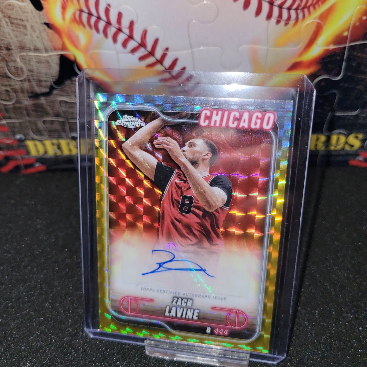 Zach Lavine Gold Auto Geometric #/50-2025 Topps Chrome
