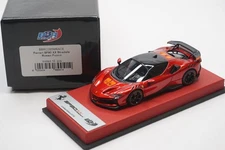 1/43 BBR FERRARI SF90XX STRADALE ROSSO FUOCO RED LEATHER BASE  LE10  N MR