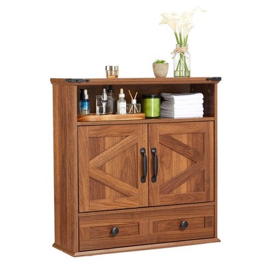 Bathroom Wall Cabinet Farmhouse Medicine Cabinet Storage Cabinets with Drawer