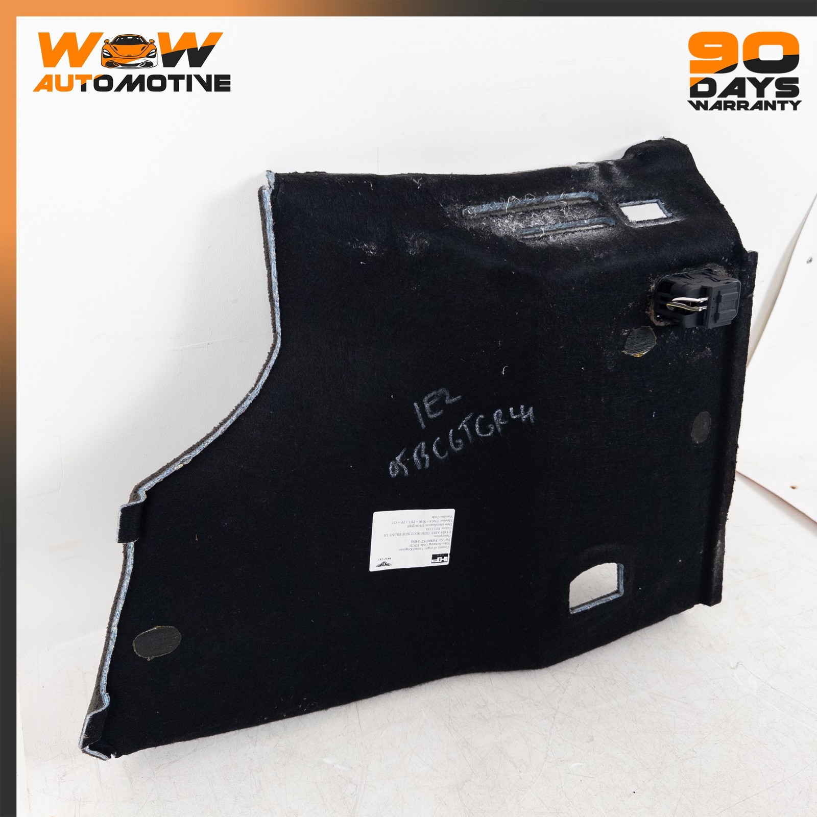 04-10 BENTLEY CONTINENTAL GT REAR LEFT TRUNK TAILGATE LINER CARPET PANEL OEM