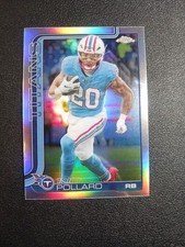 2025 Topps Chrome Tony Pollard Refractor #290 Titans