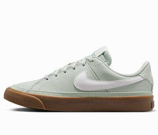 Nike Court Legacy GS Silver/White Unisex Kids Low Top Sneakers 6Y DA5380 006