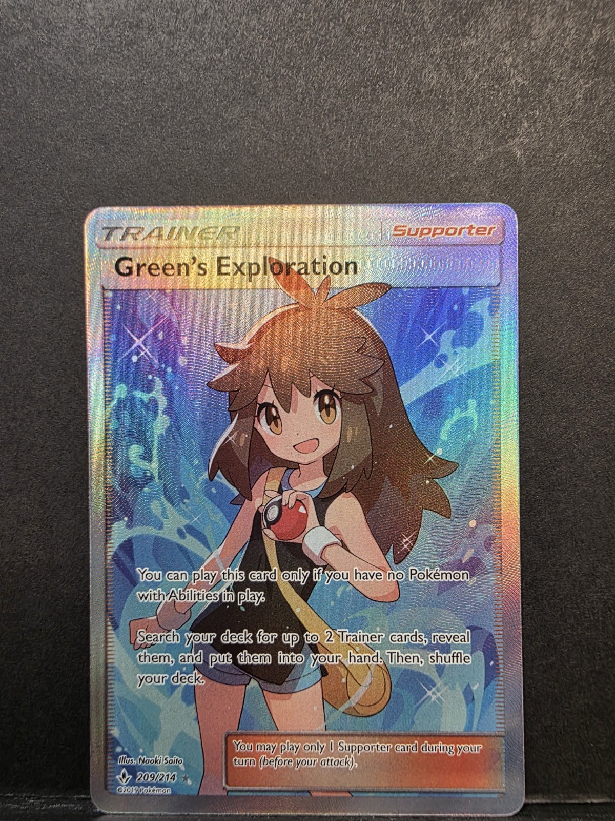 Green's Exploration 2019 Sun & Moon: Unbroken Bonds #209/214 Holo
