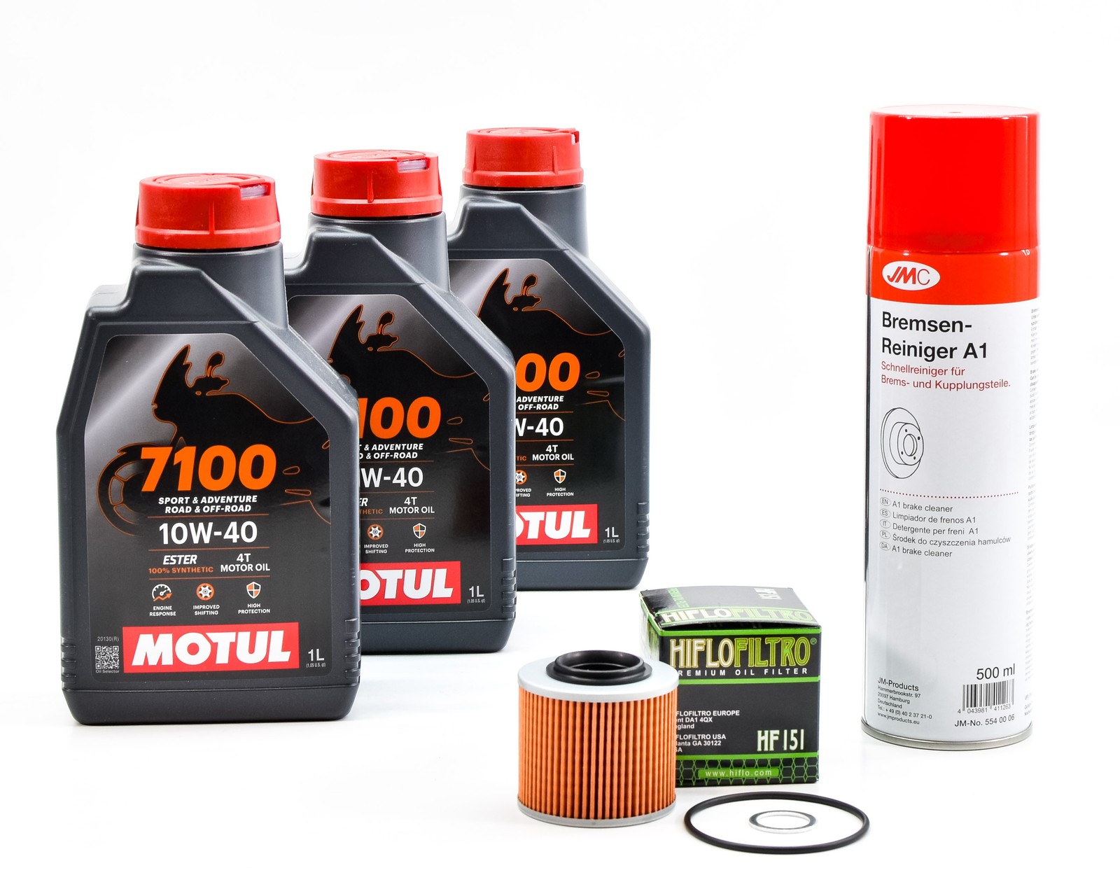 Lubrifiant synthétique Motul 7100 10W40 avec filtre pour révision BMW F 650ST