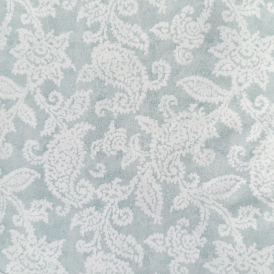 Charisma 蓝色白色佩斯利国王平整贴合床单套装聚酯纤维超细纤维 — 第 2/4 张图片