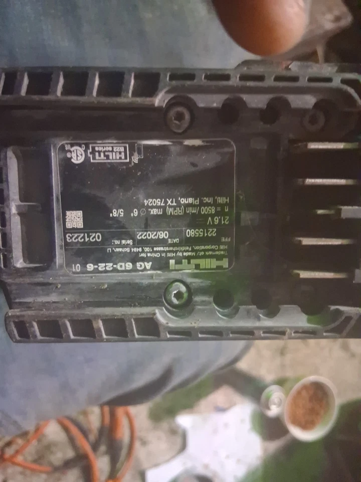 Hilti 22V NURON AG 6D-22 «беспроводной угловой шлифовальный инструмент только - Изображение 2 из 3