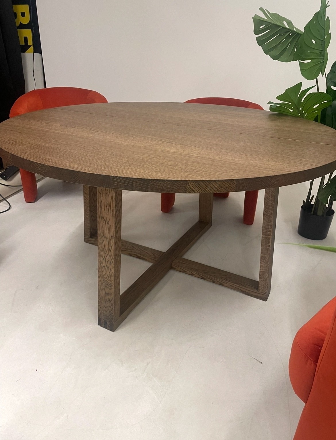 A dining table from Ikea - MÖRBYLÅNGA Table, oak veneer brown stained