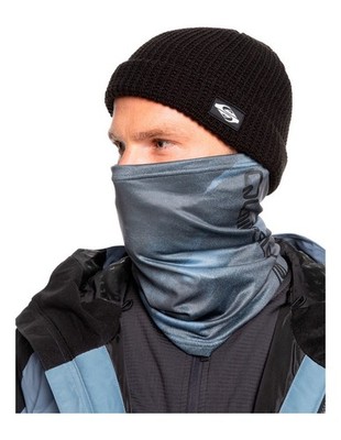 Quiksilver Neck Warmer~Misty Collar Mountain Spray Flint Stone~ski snowboard~NWT
