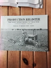 John Deere Unstyled G Production Register