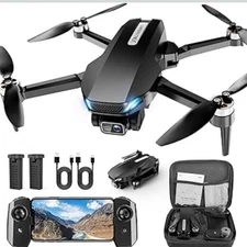 Drone Camera,2K HD FPV Drone-Brushless Motor,Altitude Hold,App&Gesturer Control