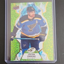 2021-22 Upper Deck Ice Green Parallel Colton Parayko #95 Blues Hockey