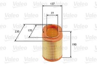 Valeo Luftfilter 585690 Filtereinsatz FüR Hyundai TQ Starex A1 Bus Travel Cargo