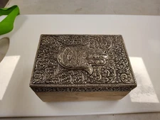 VINTAGE ( NAMASTE ) TRINKET or JEWELRY BOX / 6x4x4 / SEE PHOTOS