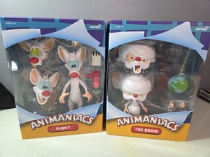 Figurines Super7 Ultimates – Pinky And The Brain (Minus Et Cortex) – Animaniacs (neuves)