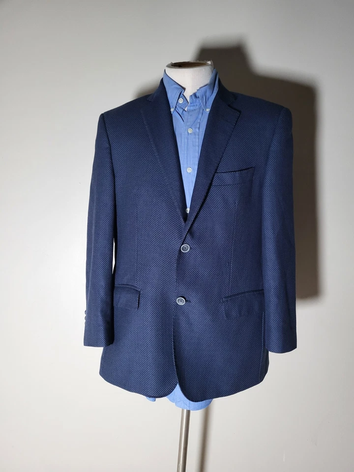 Chaqueta Blazer Abrigo Deportivo Lana Monograma Diamante 40R 40S Tela Zegna Actual Foto 4 de 4