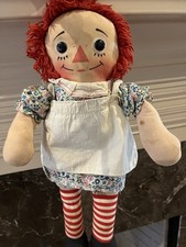 Knickerbocker Raggedy Ann Doll  Vintage With Clothing and I LOVE YOU heart