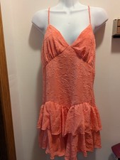 Wild Fable Women's Small Pink Spaghetti Strap Sweetheart Above Knee Sundress NWT