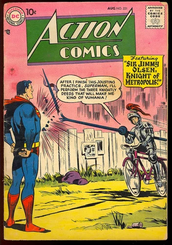 Action Comics #231 Early Silver Age Superman Vintage DC Comic 1957 GD-VG