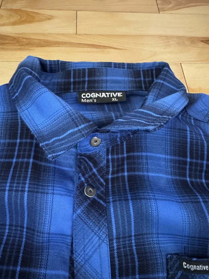 Camisa de franela a presión EEUC Cognativa MTB Ciclismo Ciclismo Talla XL Foto 2 de 4