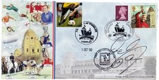 England v Germany Last Match Played @ Old Wembley Signed First Day Cover