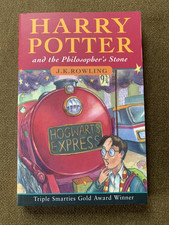 Harry Potter i Kamień Filozoficzny J.K. Rowling, pierwsze wydanie, część 1 angielski.