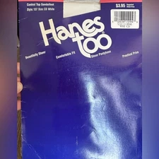 Hanes Too Pantyhose Size CD in White
