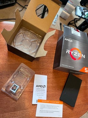*BOX acc  ONLY* AMD Ryzen 5 5500 CPU -no fan no cpu