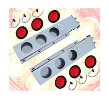 QSC Truck Parts 2.5" Stainless Steel Spring Loaded Mud Flap Hanger Pair w/ 16...