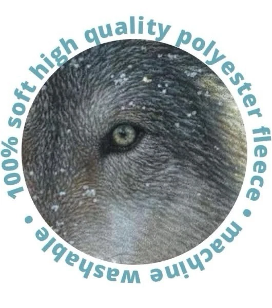 Dawhud Direct Lone Wolf Fleece Blanket for Bed 50x60 Wolf Fleece Throw for Kids - Image 4 of 4