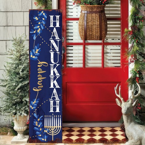 Happy Chanukkah Veranda Schild | Veranda Willkommensschild | Modern Bauernhaus Deko | - Bild 7 von 9