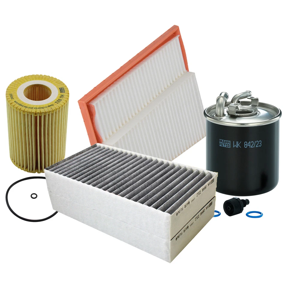 Kit de filtro de aceite de motor de combustible de cabina de aire Mann-Filter para Mercedes-Benz GL320 Foto 2 de 2