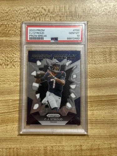 2023 Panini Prizm C.J. Stroud #PB-6 (PRIZM BREAK) PSA 10 GEM MINT (ROOKIE CARD)