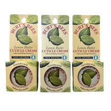 3 Pack Burts Bees Lemon Butter Cuticle Cream For Nails 100 Natural Vitamin E
