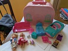 18-pc KELLY & TOMMY Barbie DOLLS Clothes Bag + HOUSE CASE + CAR + FURNITURE Lot