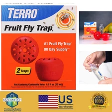 Indoor Fruit Fly Trap, (2-count) , Terro Traps, In Built With Window Sinks, New