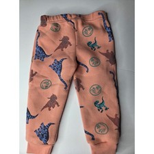 Jurassic World Toddler Boys Dinosaur Print Joggers Coral Almond 18M JUJF501