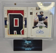 Ryan Jeffers 2021 National Treasures Jumbo Nameplate RPA /10 RC Twins Patch Auto